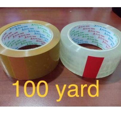 

Ready Stok 6 ROLL / 1 SLOOP LAKBAN GOAL TAPE 2 INCH 48 MM X 100 YARD TEBAL LEM 23 MICRON