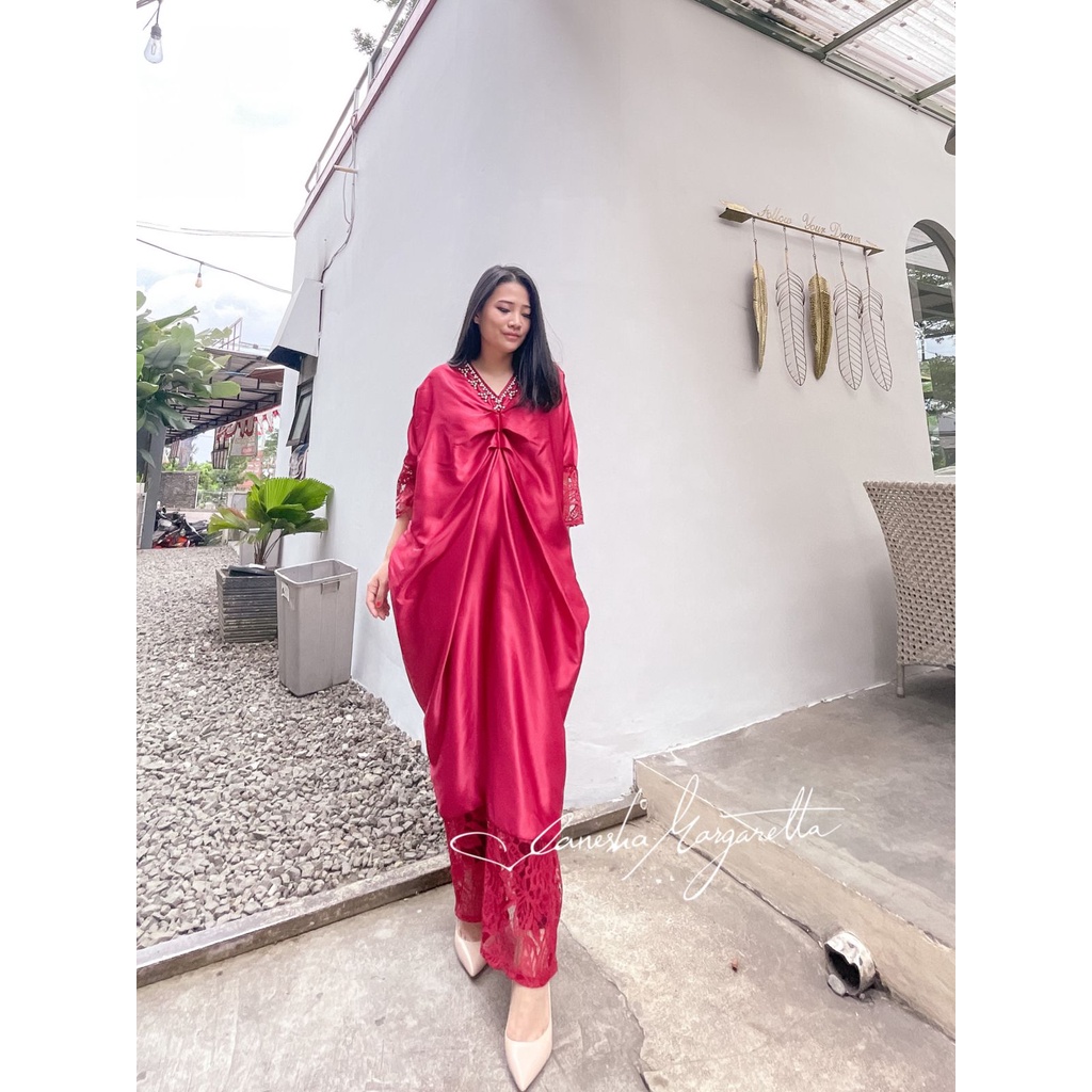 Vanesha margaretta - 814 Kaftan payet brokat - kaftan muslim -kaftan raya