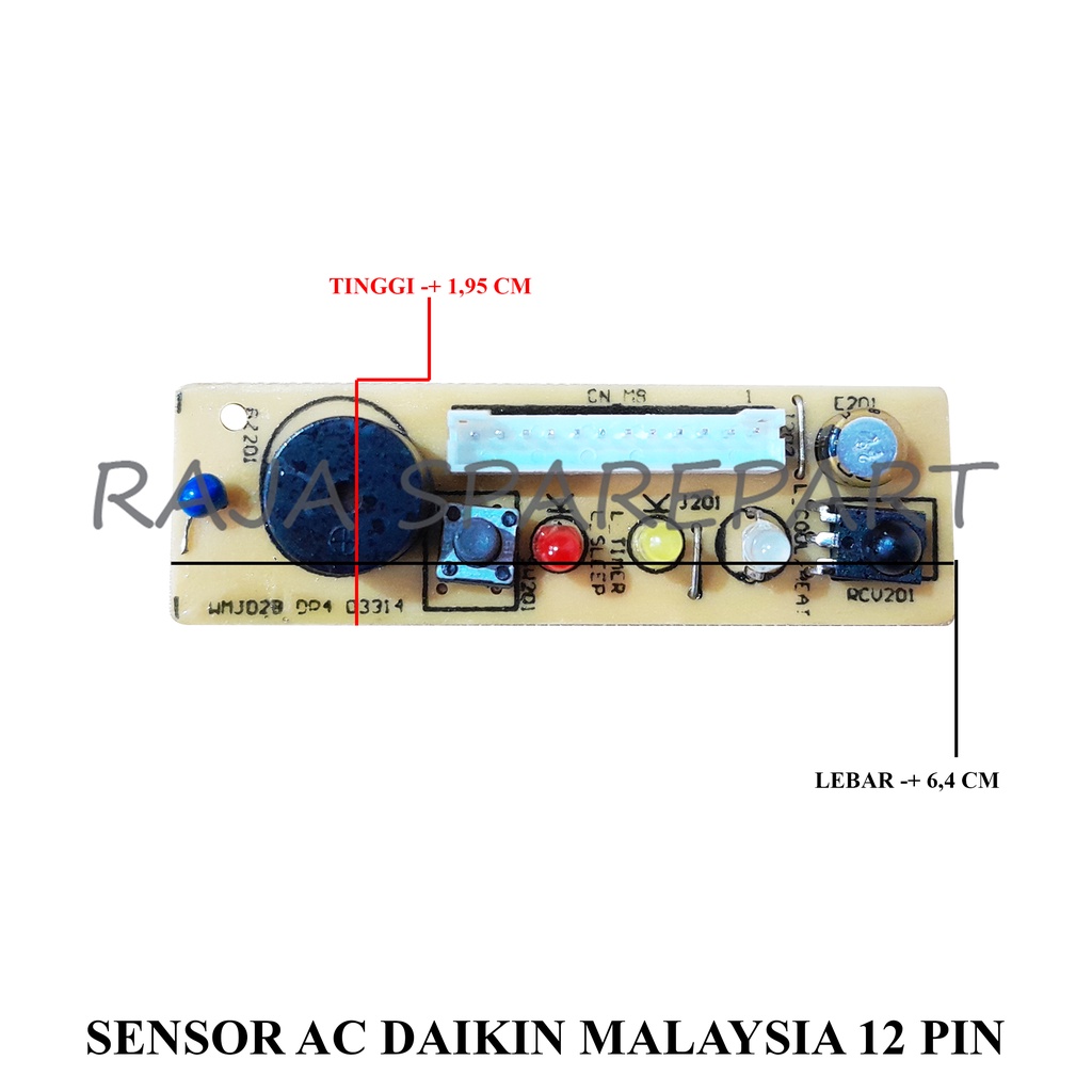 DISPLAY SENSOR/MODUL DISPLAY/SENSOR AC DAIKIN MALAYSIA 12 PIN