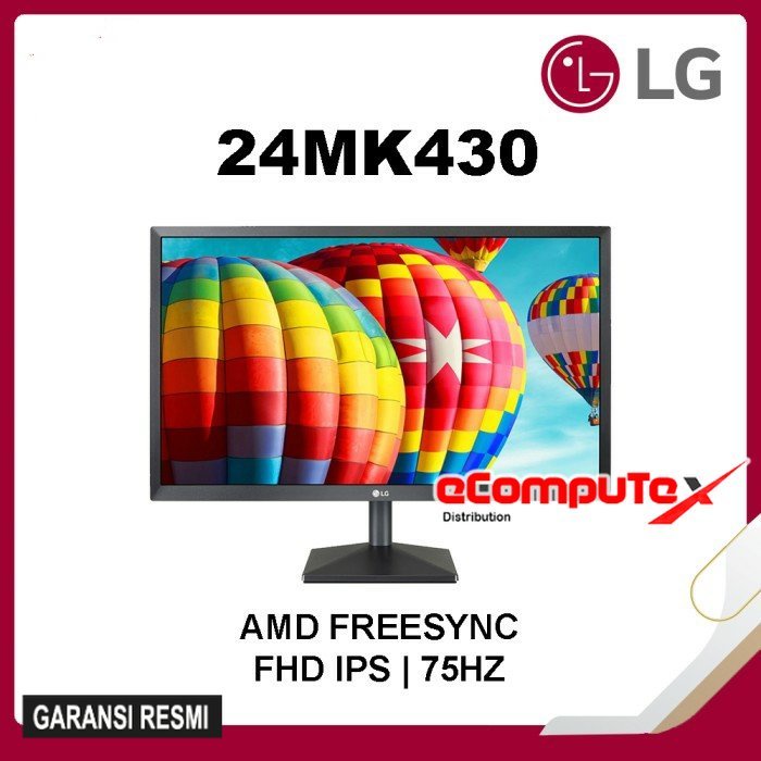 MONITOR LG LED IPS 24MK430 24&quot; Full HD IPS / LG 24-MK430 24 INCH GARANSI RESMI