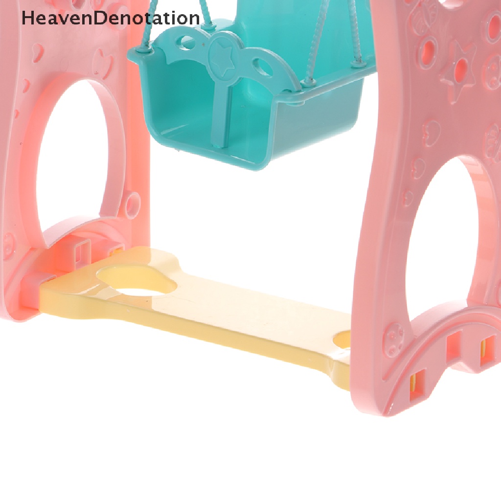 [HeavenDenotation] Rumah Boneka Miniatur Slide Bed Kereta Bayi Boneka Aksesoris Anak Furniture Mainan HDV