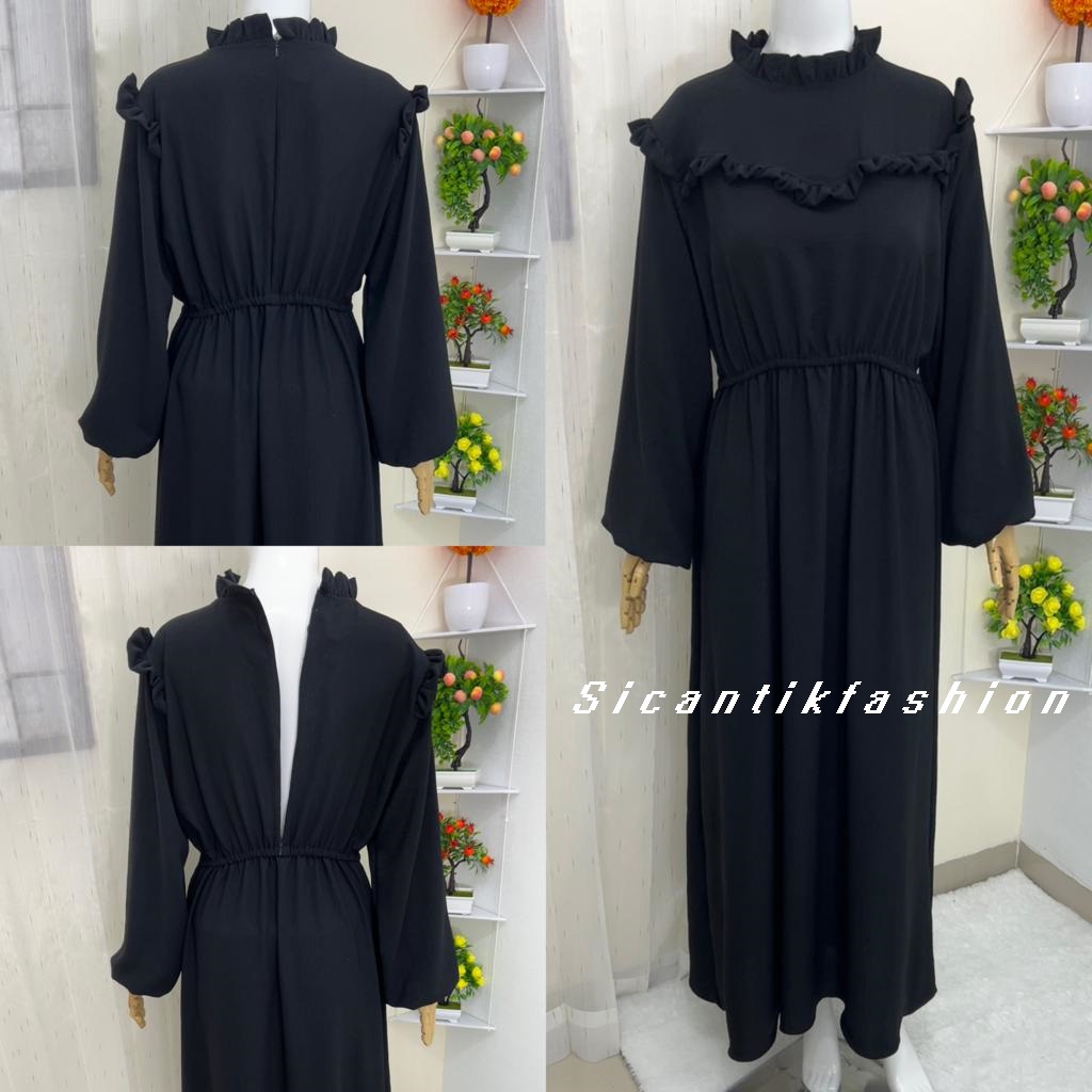 Dress Wanita Fashion Muslim // Long Dress Wanita Crinkle airflow