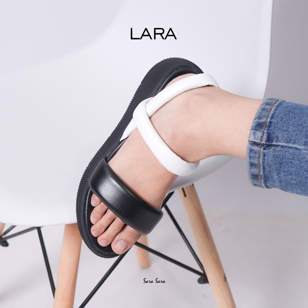 Sarasara Lara Size 36-40 Sepatu Sendal Wanita Sandal Cewek Tali Belakang Casual