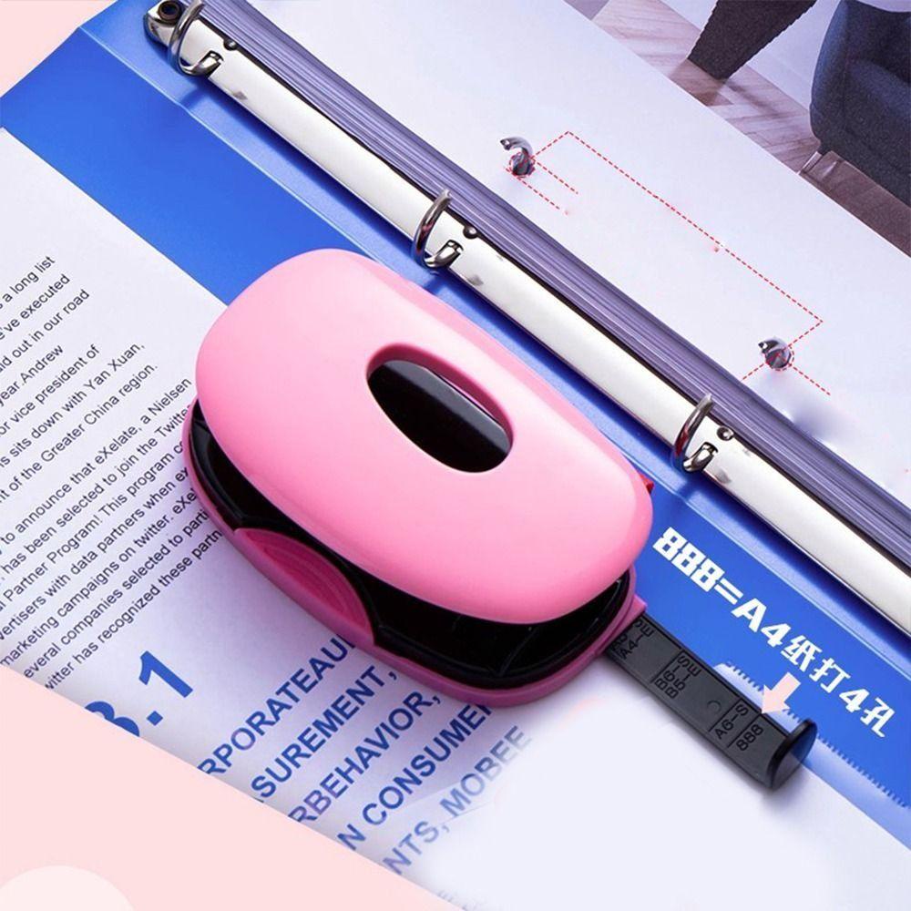 [Elegan] Hole Puncher Loose-leaf Mini DIY Alat Pelubang Siswa Stationary Alat Kantor Kerajinan Scrapbook Bulat Pelubang Pelubang