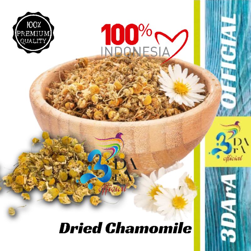 

Teh Bunga Kamomil Kering 100gr - Dried Chamomile Asli Kualitas Premium