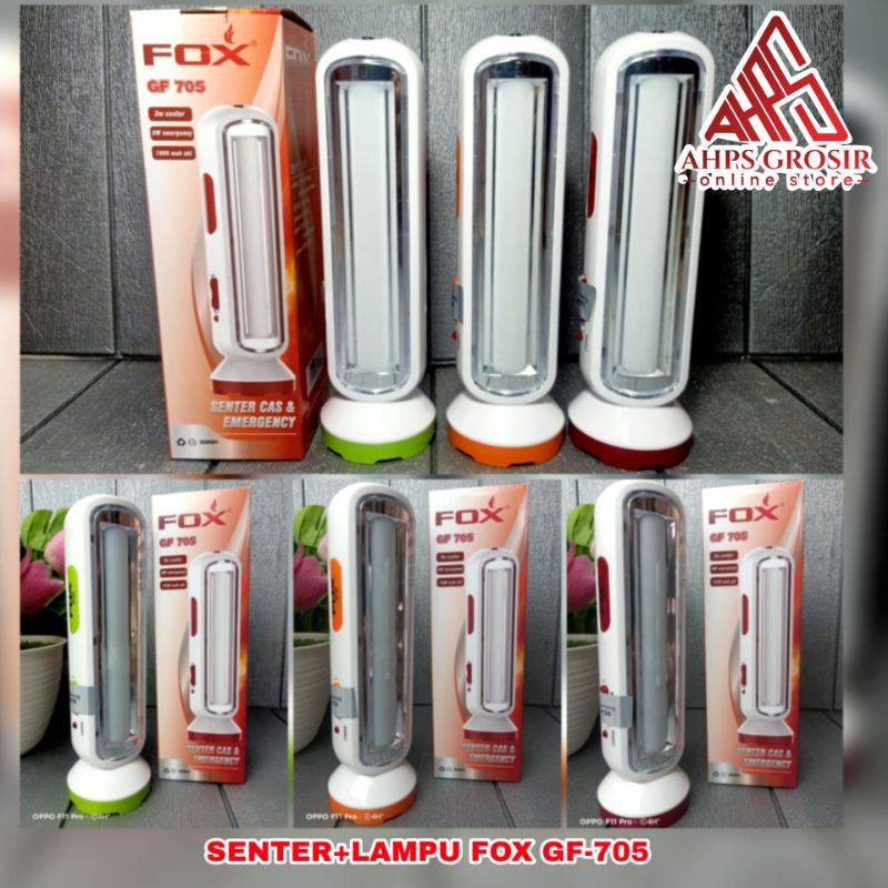 SENTER + LAMPU EMERGENCY FOX GF-705