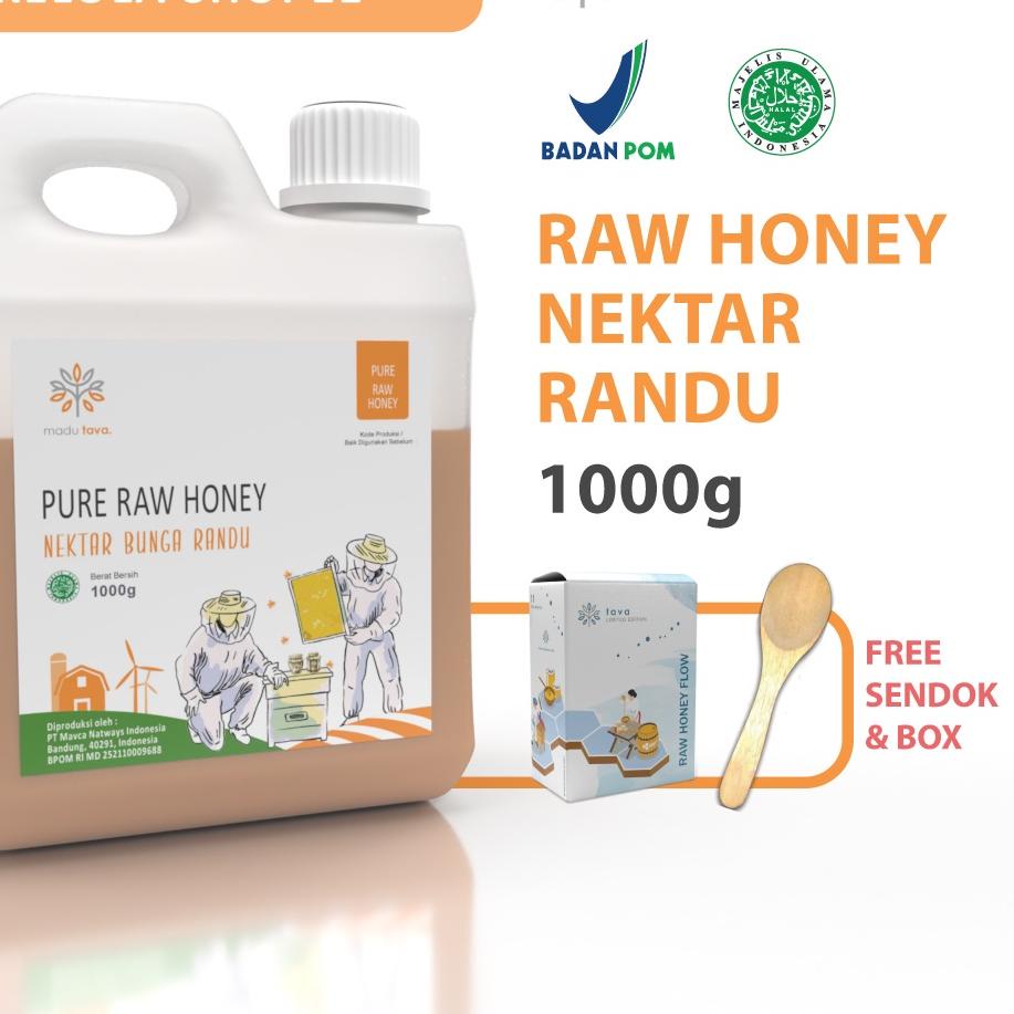 

❇ Asli Murni 1kg Tava Grade A Nektar Randu 100% Alami Pure Natural Raw Honey ✦