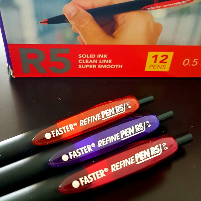 

BISA COD PULPEN FASTER R5 0.5MM HITAM (PER LUSIN)