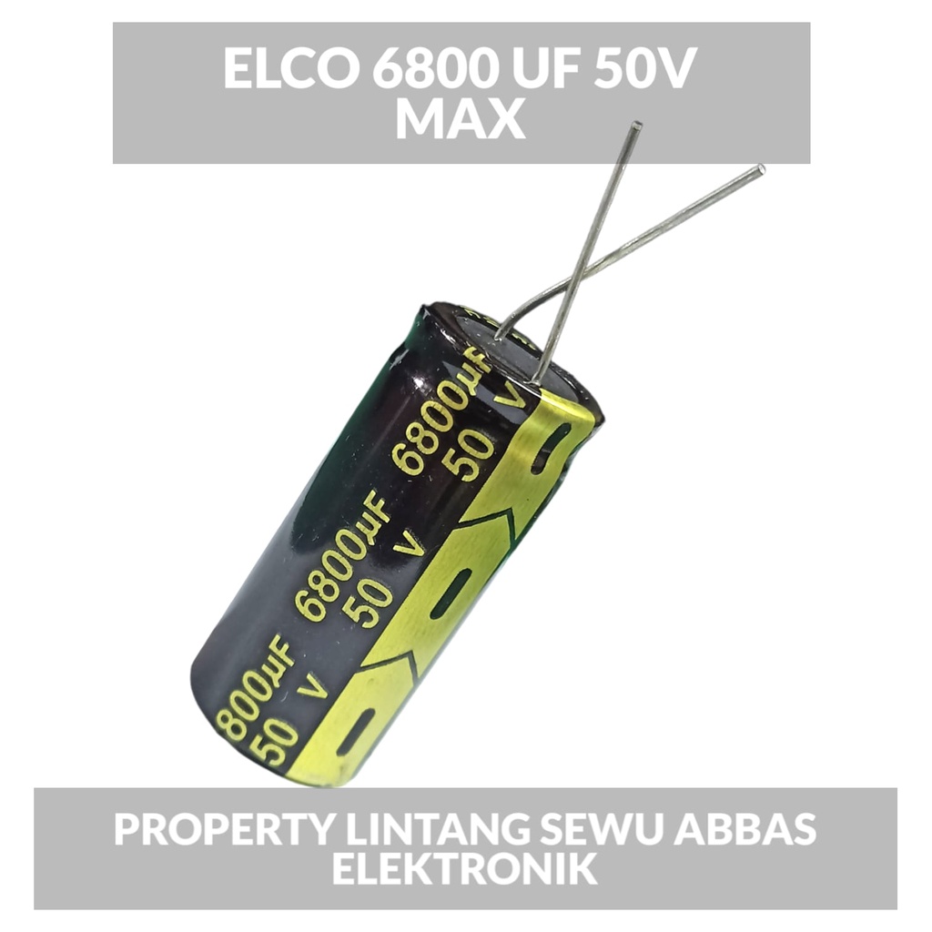 ELCO ELKO 6800 UF 50V 6800 MIKRO 50 VOLT MAX