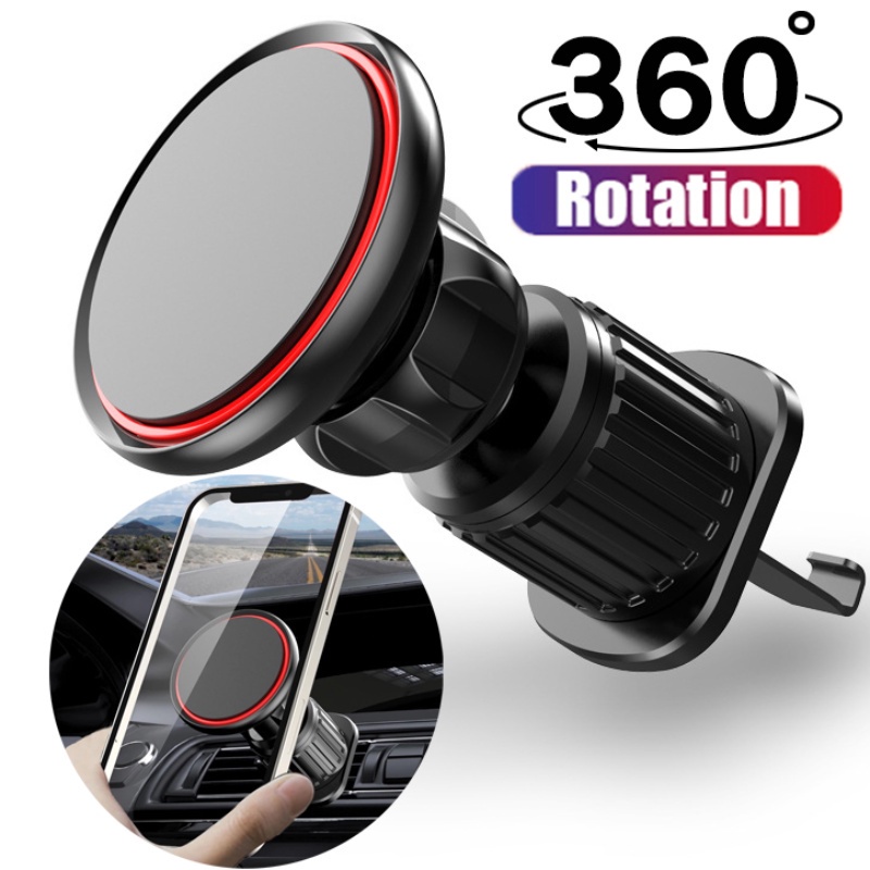 360 ° Rotatable Aksesoris Mobil Magnet Mobil Handphone Holder Multifungsi Ventilasi Udara Outlet Phone Stand GPS Stand Car Phone Bracket Universal