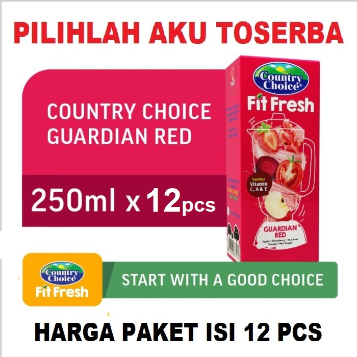 Country Choice Fit Fresh GUARDIAN RED 250 ml - ( HARGA 12 pcs )