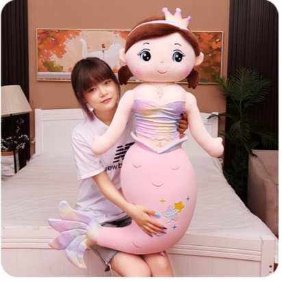 

Jual Boneka Mermaid Putri Duyung Pakai Baju Rainbow Super Jumbo - 100cm Diskon