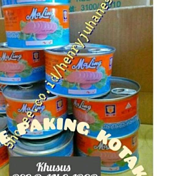 

➾ 397 MALING TTS CANNED HAM PORK LUNCHEON MEAT / maling babi / daging babi kaleng ukuran kaleng besar ✹