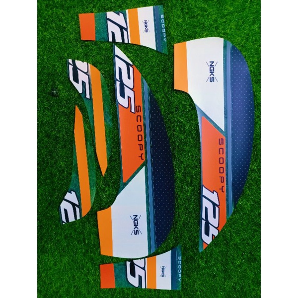 Striping Stiker Scoopy Fi Transparan Custom List Road Tahun 2013 2014 2015 2016
