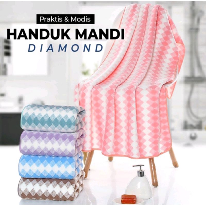 Handuk Mandi Microfiber Bulu Handuk Mandi Dewasa Anak Bayi Daya Serap Tinggi Import Handuk Besar Sedang Hotel lembut soft tebal kuat motif estetik aesthetic anti bau