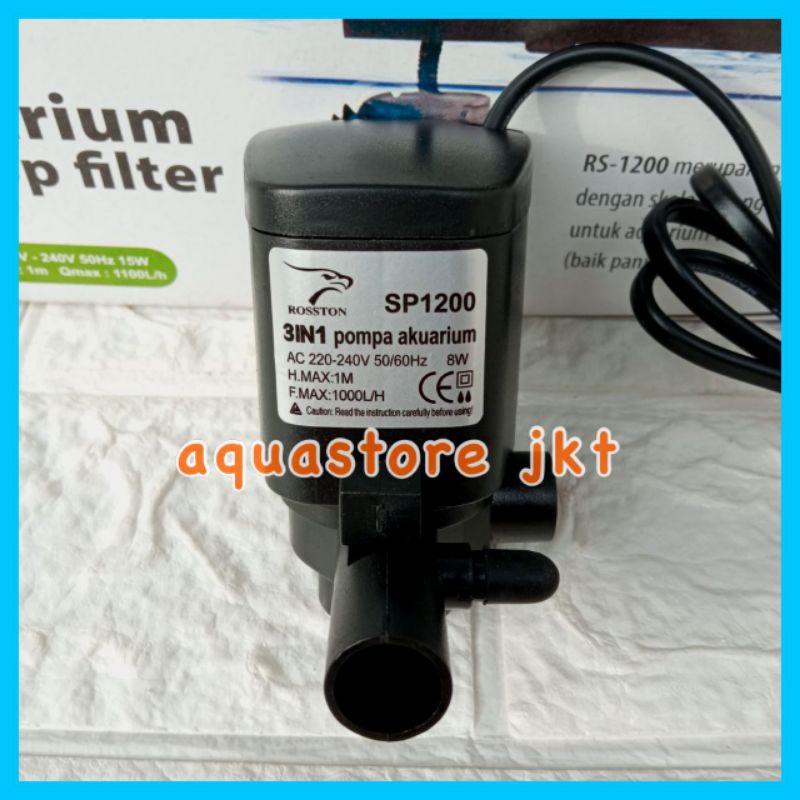 ROSSTON 1200 MESIN TOP FILTER LENGKAP MESIN FILTER AQUARIUM BOX FILTER PEMBERSIH AQUARIUM AQUASCAPE