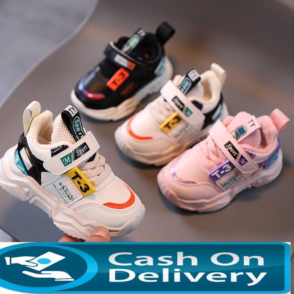 Grosir Heboh Sepatu sneakers anak import T3 sepatu anak ringan