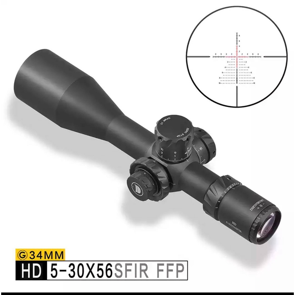 Teleskop Discovery HD5-30X56 SFIR FFP LENSA HD TERBARU