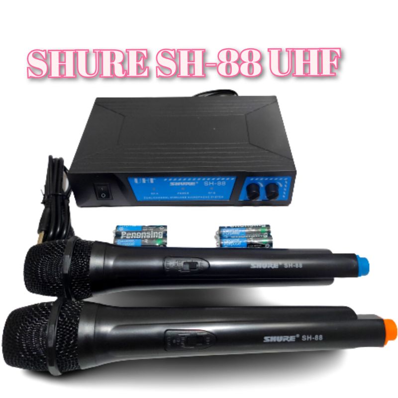 mic wireless SHURE SH-88 wireless microphone UHF SHURE SH88