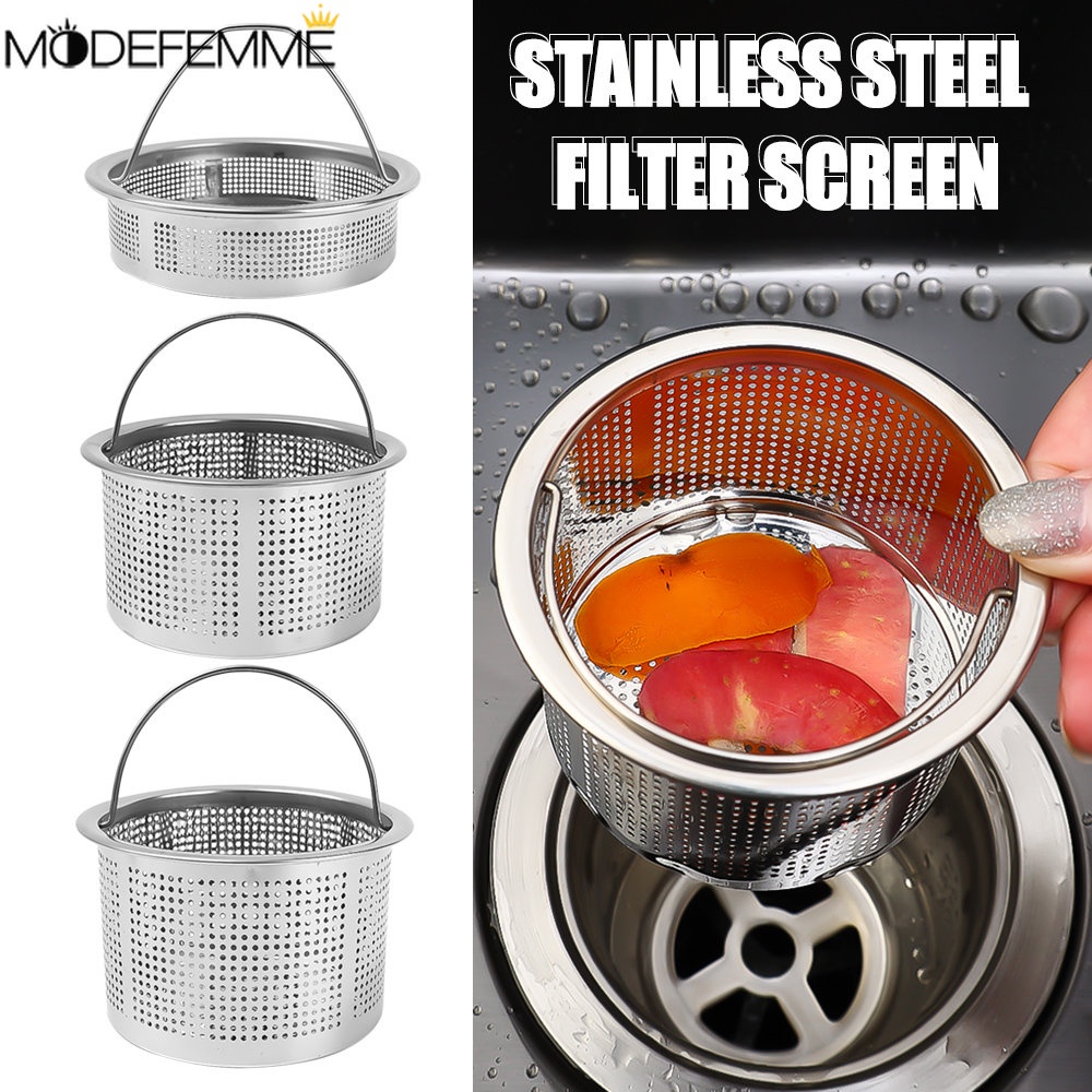 Saringan Wastafel Logam Dapur Alat Floor Drain Saringan Pembuangan Wastafel Dapur Saringan Wastafel Kitchen Sink Stainless Steel Kitchen Sink Strainer