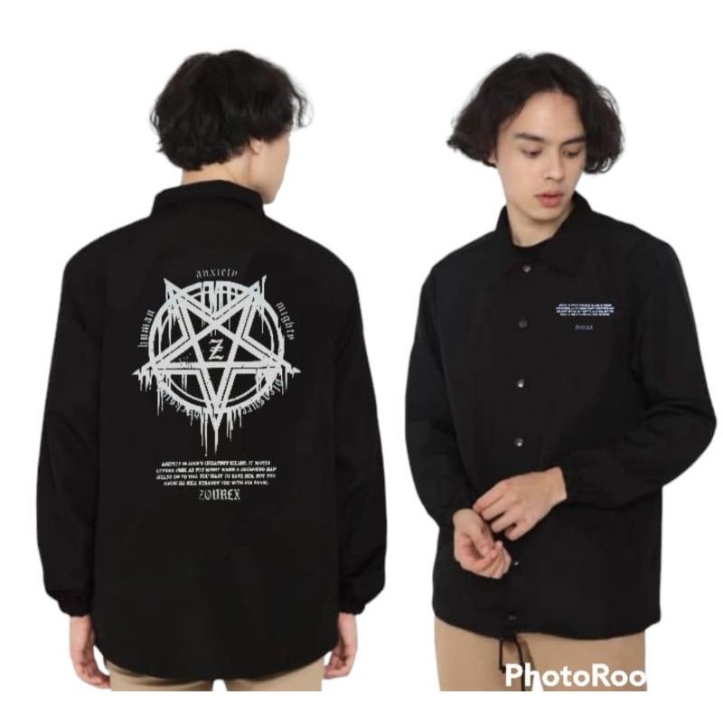 jaket coach pria/wanita disaster/artikel terbaru black