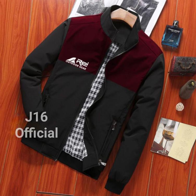 Booming OUTDOOR REI | Jaket Harrington Baby Canvas Pria OUTDOOR INDOOR Premium Orinal Kombinasi