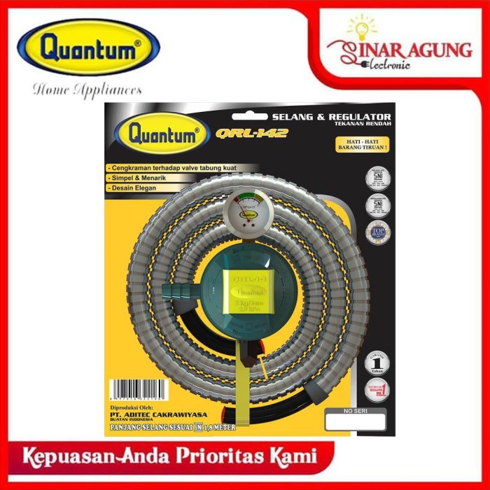 Terlaris Quantum Selang Regulator Qrl142 / Qrl 142 / Qrl-142 - Original