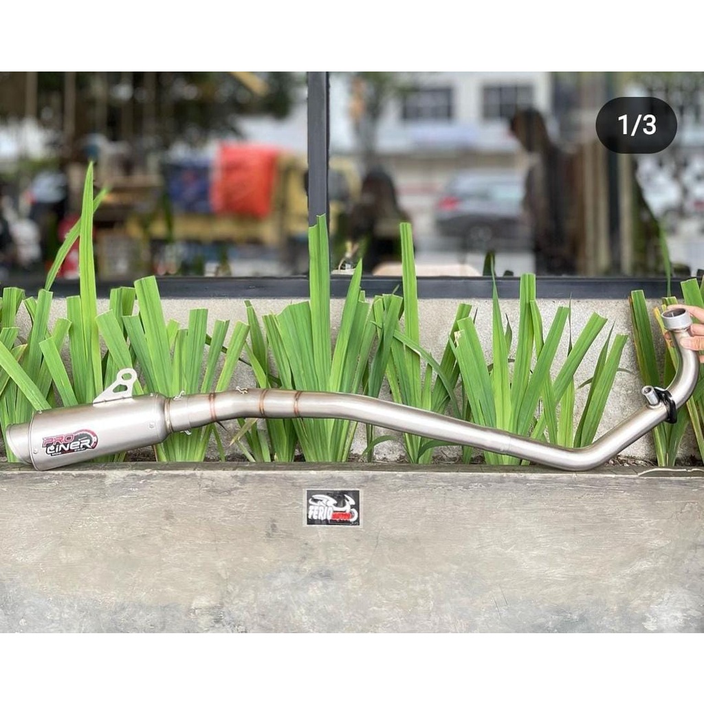 Knalpot PROLINER TR1R Cb150 Old New Scorpio Byson Tiger Revo satria fu150 Ninja 250fi Full System