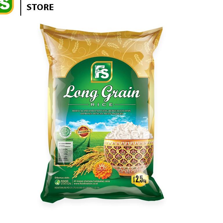 

☈ Food Station - Beras Long Grain Green 2 Pcs @ 2.5 Kg ➼