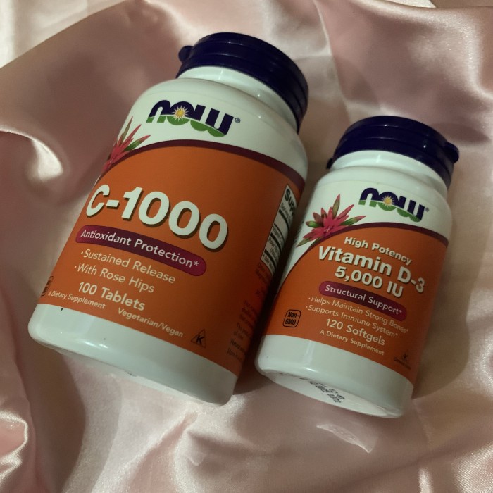 

(COD) Paket hampers hamper isoman vitamin Covid NOW Vit C 1000mg D3 5000 IU - Paket Vitamin