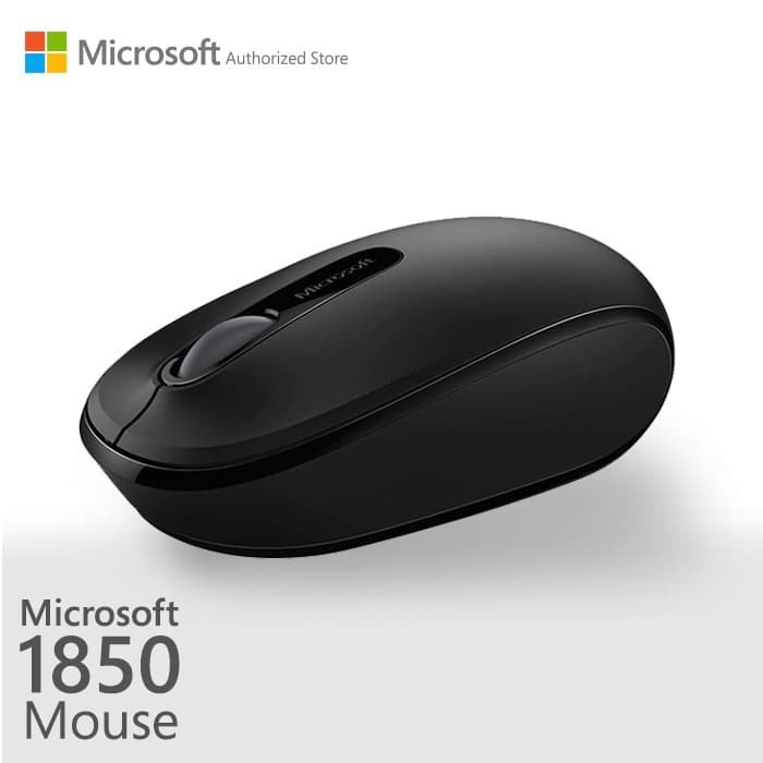 MICROSOFT WIRELESS 1850 BLACK MOUSE