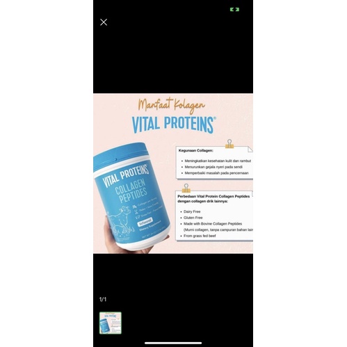 Vital Protein Collagen Peptides 24 oz (680 gram)