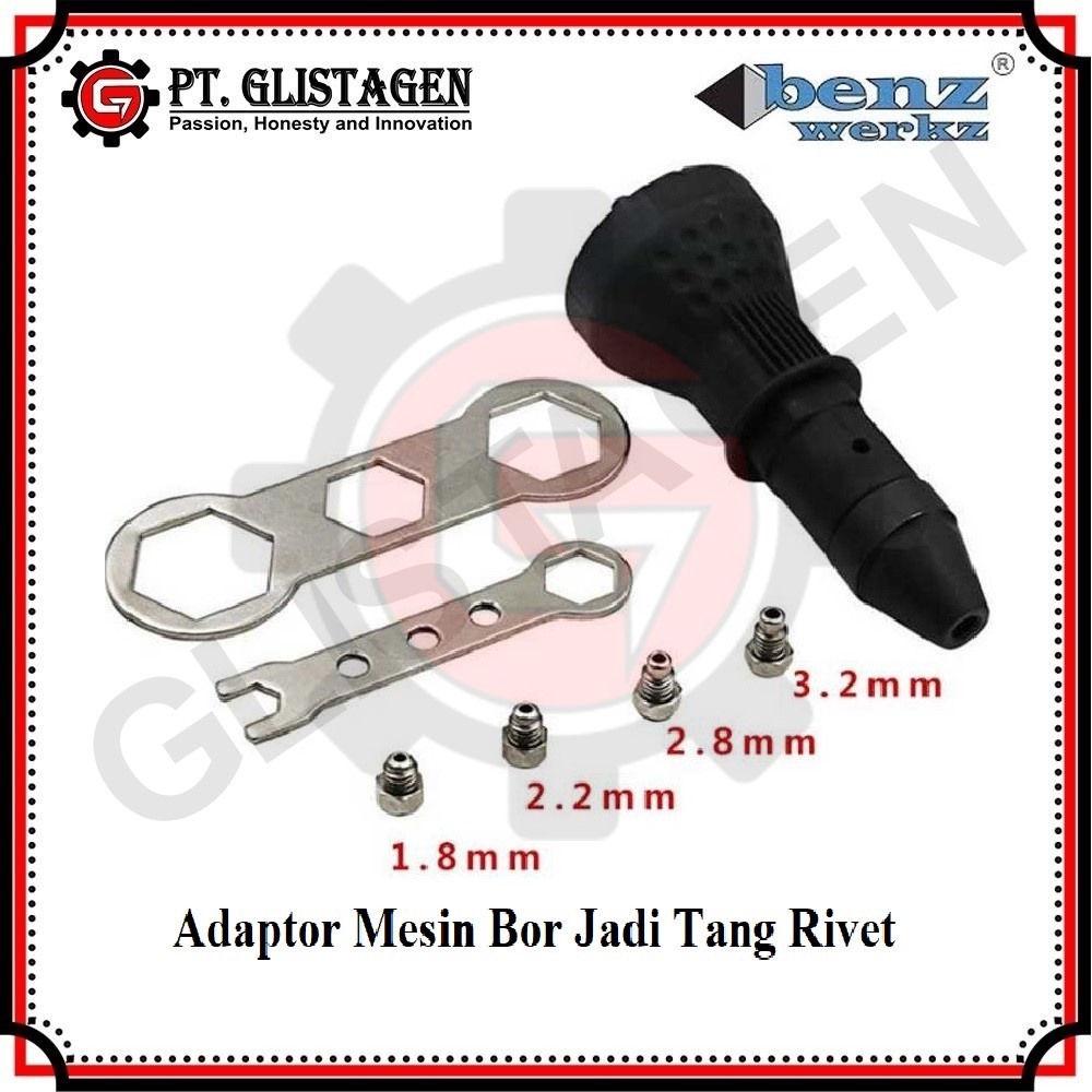 BENZ BZ-9055 Adaptor Tang Rivet Mesin Bor - Ripet Gun Elektrik Adapter