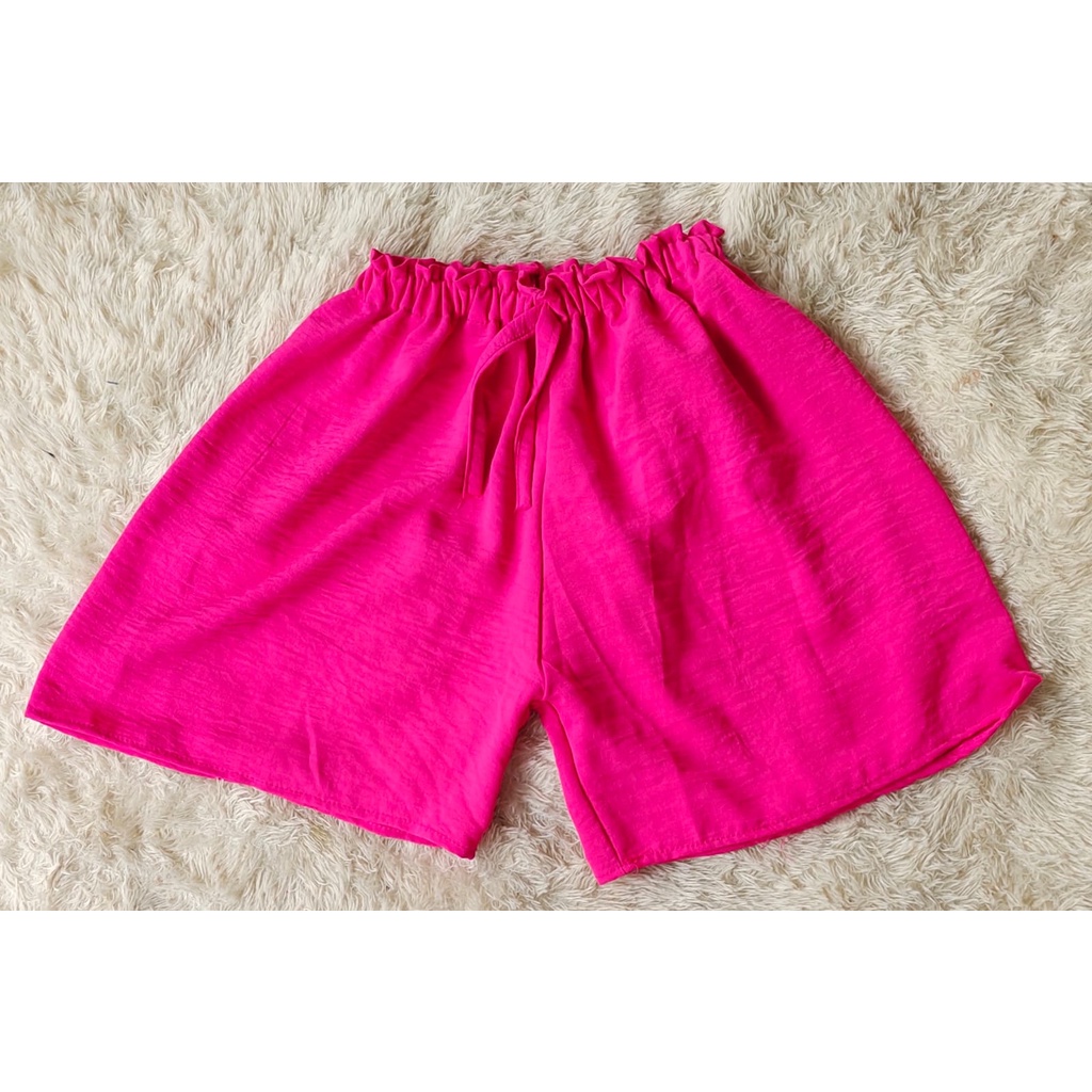 celana pendek crinkle full karet 30-60kg/hotpants crinkle airflow