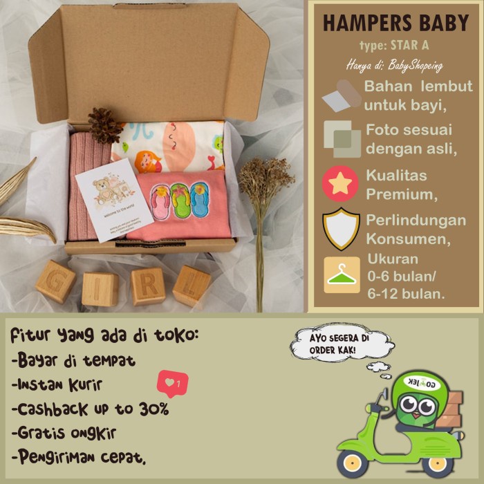 

Parcel Ramadhan/Hampers Bayi Baby Born Baru Lahir Premium/Kado Bayi - perempuan