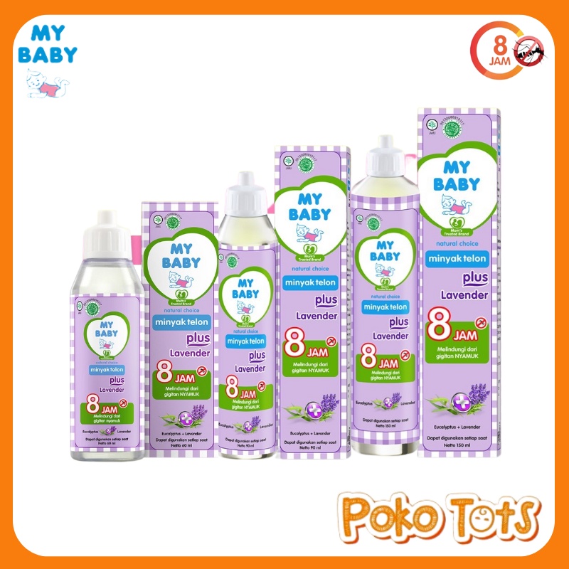 My Baby Minyak Telon Plus Lavender 60ml, 90ml dan 150ml Minyak Telon Bayi