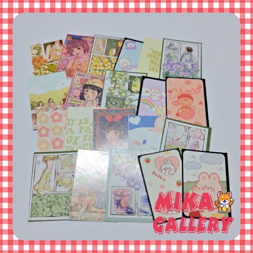 

Stiker Lucu Aesthetic Stiker Kawaii Scrapbook Jurnal Stiker Segel