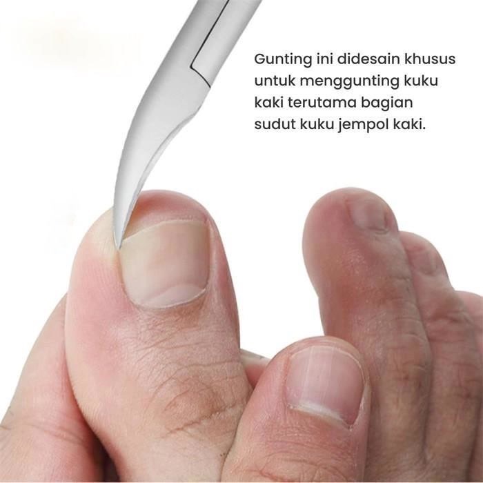 Gunting Kuku Kaki Miring Jempol Anti Cantengan Nyeri Toe Nail Clipper