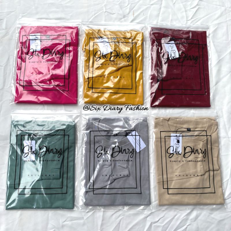 ATASAN WANITA TERBARU MODEL BAWAH OVAL KAOS LENGAN PANJANG WANITA ORIGINAL SIX DIARY STYLE ZOLAQU