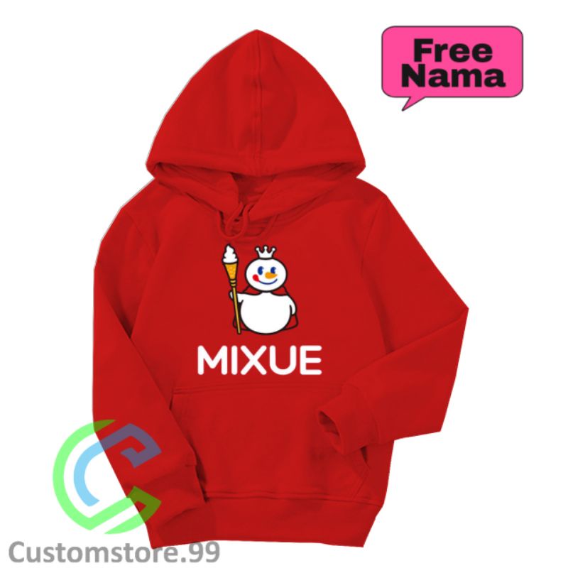 JAKET HOODIE ANAK MIXUE TERBARU FREE NAMA