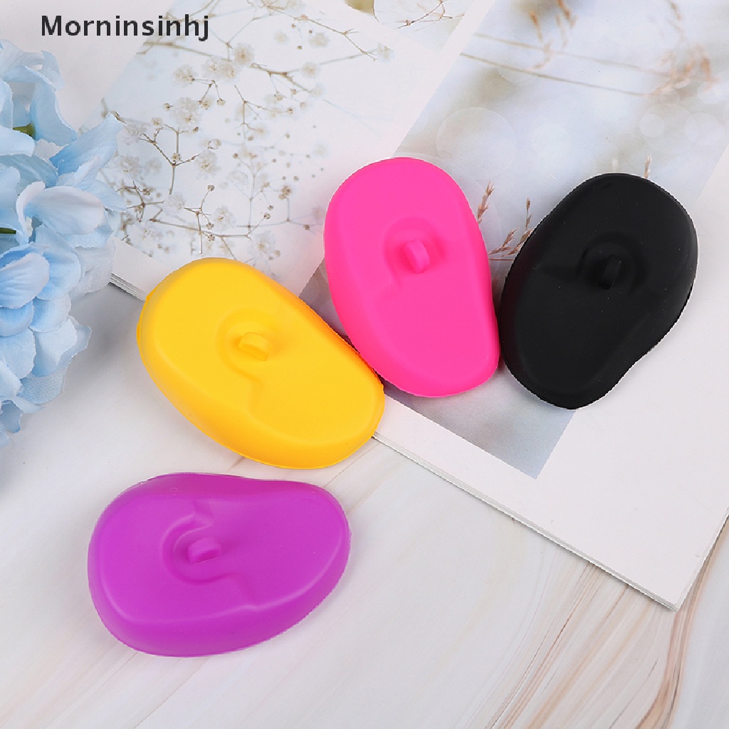 Mornin 2Pcs Reusable Silikon Penutup Telinga salon Rambut Pewarna Warna Perisai Pelindung Penutup Telinga id