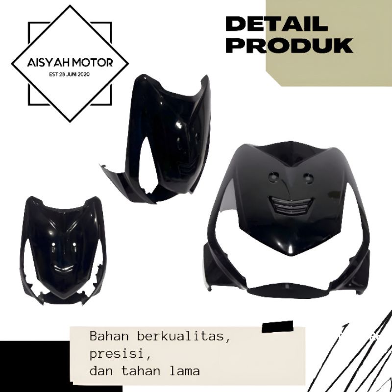 Cover Dasi Tameng Honda Beat Karbu Warna Hitam