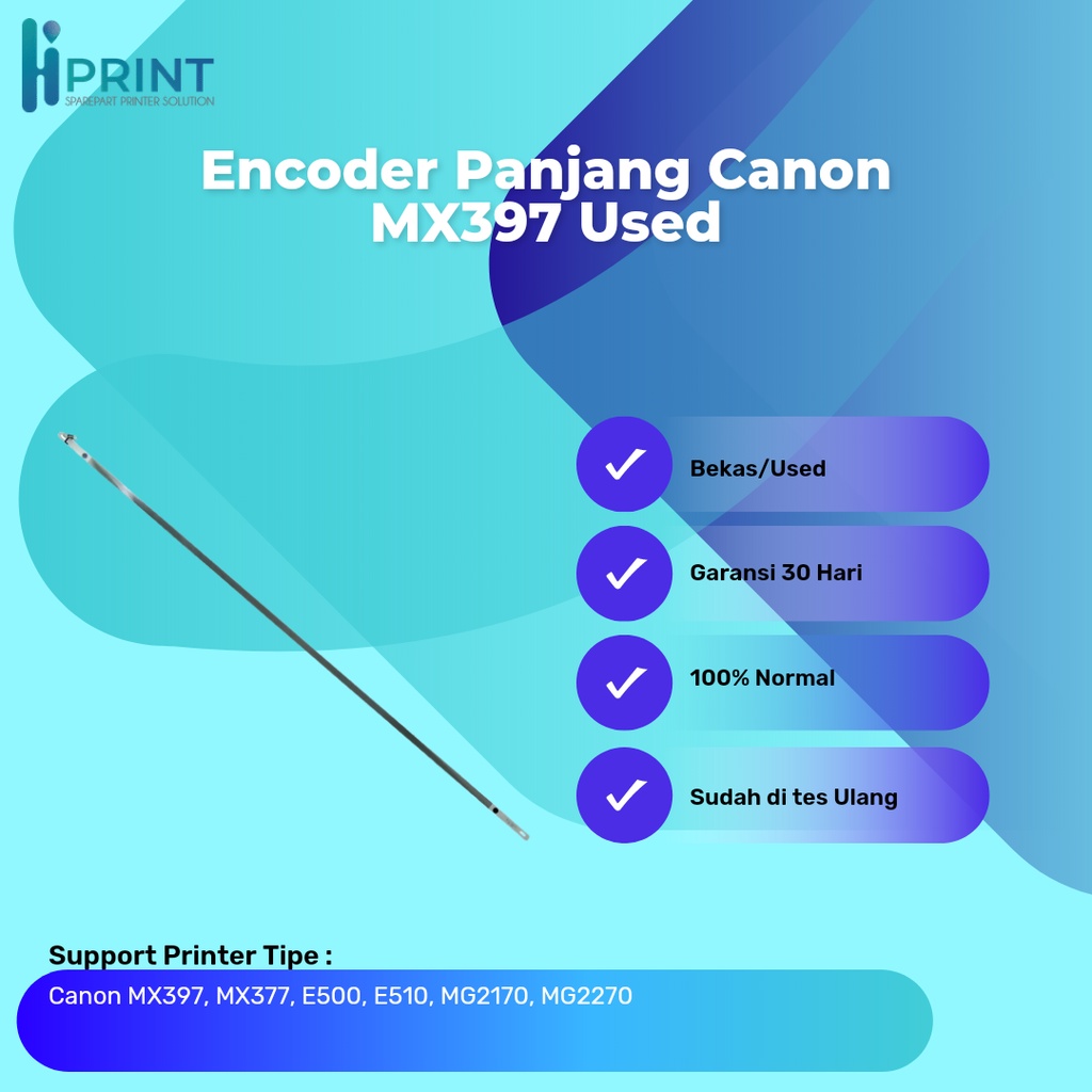 Encoder Panjang Canon MX397 MX377 E500 E510 MG2170 MG2270 Cabutan, Timing Line MX397 MX377 E500 E510