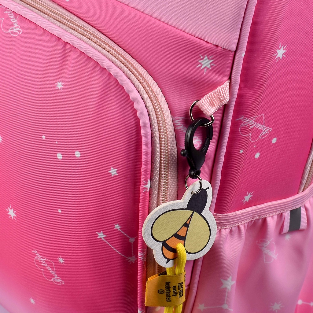 Tas Sekolah Polo Hiero 84023 Tas Fashion Anak Perempuan Ransel Laptop Pelangi