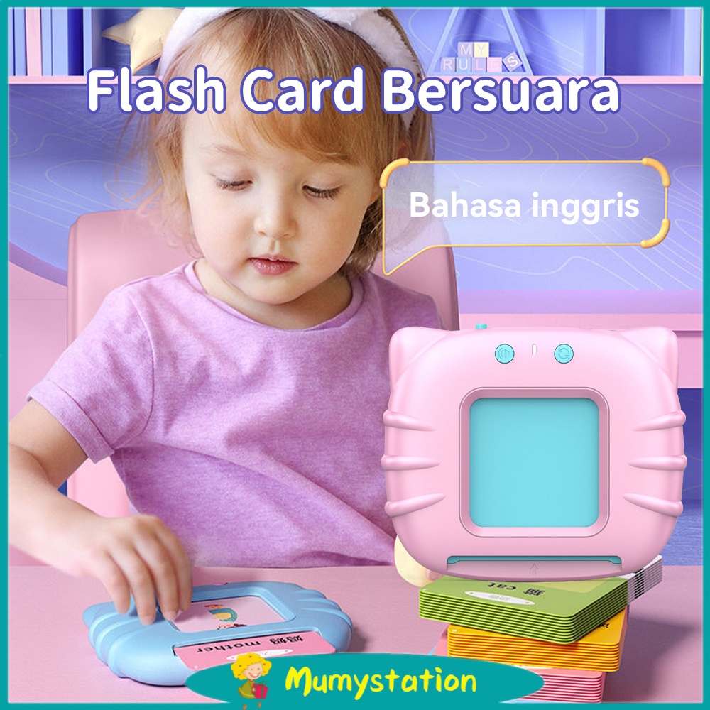 Mumystation Mainan Edukasi Flash Card Early Education Device Bahasa Inggris Flash Card Anak