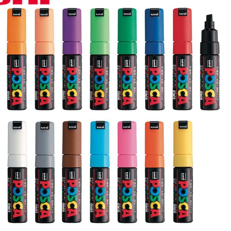 

Lebih Murah Uni POSCA Paint Marker PC-8K Broad Chissel Tip 8.0mm Part 2