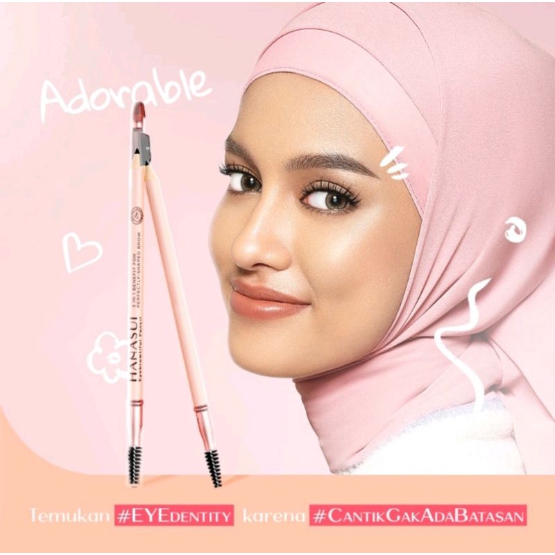 Hanasui Eyebrowtiful Pencil Original Pensil alis eyebrow kayu