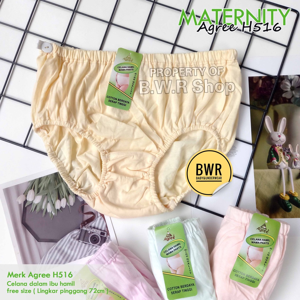 CD Hamil Maternity Pants Agree H516 / Celana Dalam Maternity Mamabel Pants Maxi Karet Adjustment | Bwr