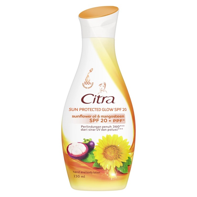 Citra Hand and Body Lotion Sun Protected Glow SPF20 210ml Twinpack