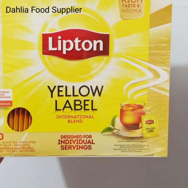 

❆ LIPTON TEA YELLOW LABEL 100 sachet | LIPTON envelope & lipton non envelope - teh celup - teh hijau ♘